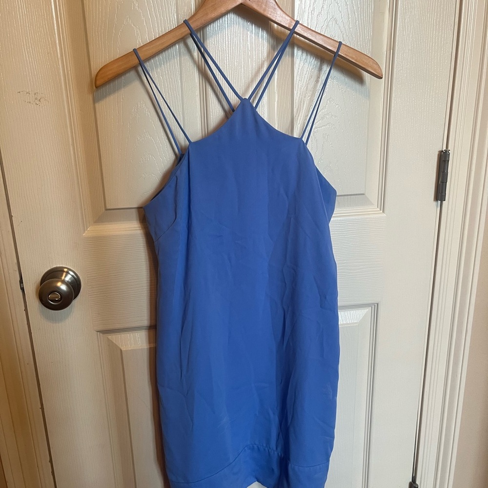 Blue cocktail dress
